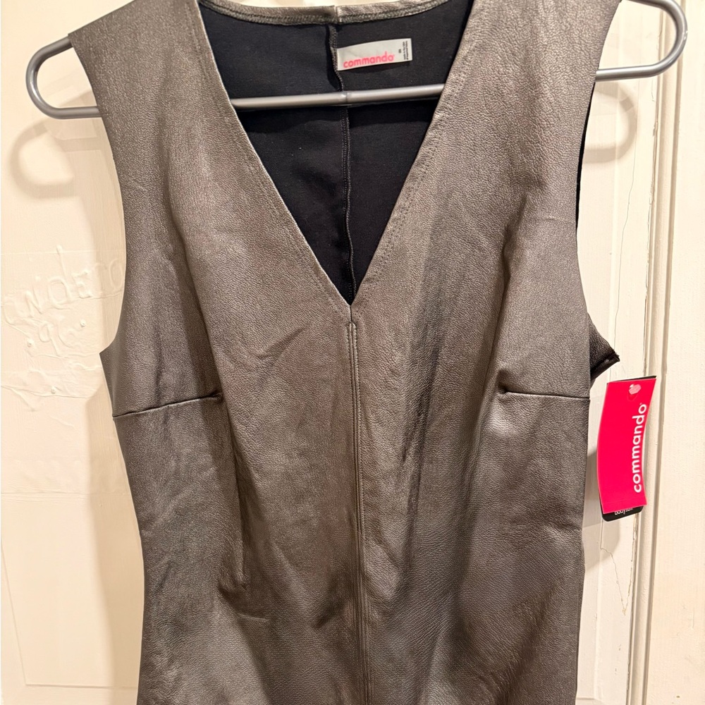 Commando Metallic Gray Sleeveless Bodysuit
